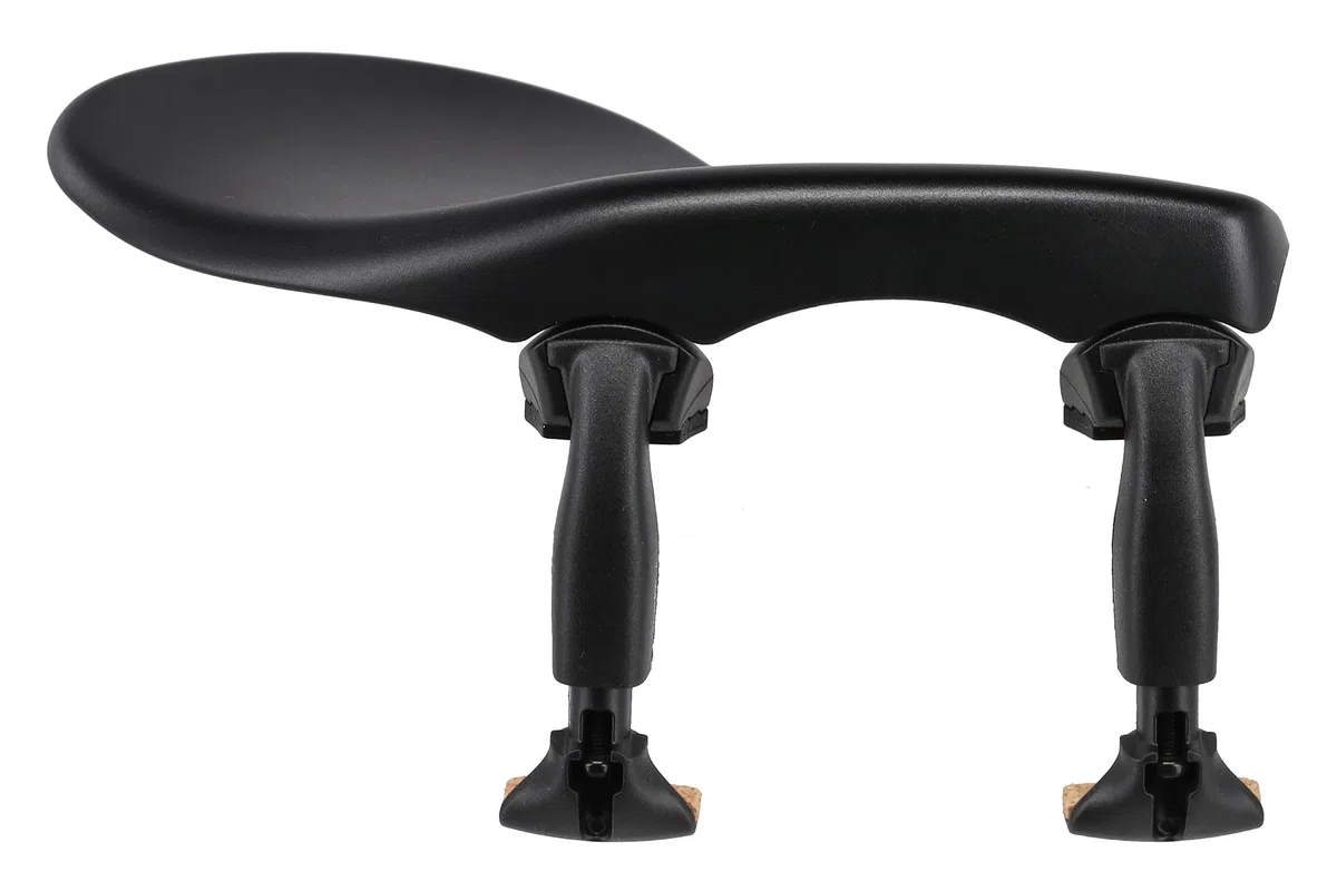 Barbada Wittner Zuerich, barbada lateral para violín 4/4-3/4, plástico de alta tecnología, altura ajustable, inclinación seleccionable, con destornillador, negro, 258111