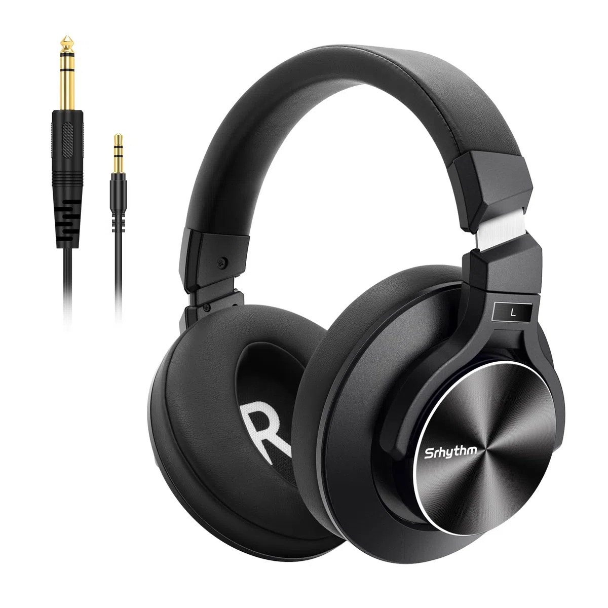Srhythm HD75 Auriculares con Cable para Colocar sobre la Oreja para DJ para Estudio/Fiesta/Guitarra