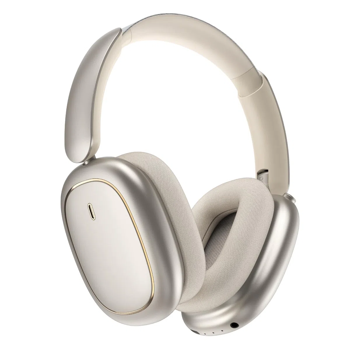 ND905-ANC Auriculares Inalámbricos Diadema Bluetooth 5.4, Cancelación Ruido Activa (3 Modos), 3 Ecualizadores, 40H Autonomía, Almohadillas Magnéticas y Conexión Dual (Beige)