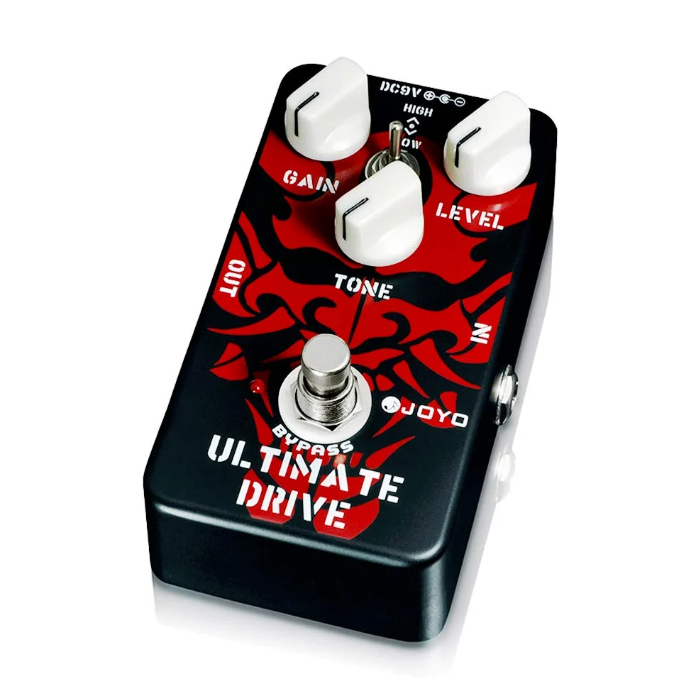 JOYO Pedal de distorsión Overdrive Overdrive con borde de distorsión rico para efecto de guitarra eléctrica - Bypass (Ultimate Drive JF-02)