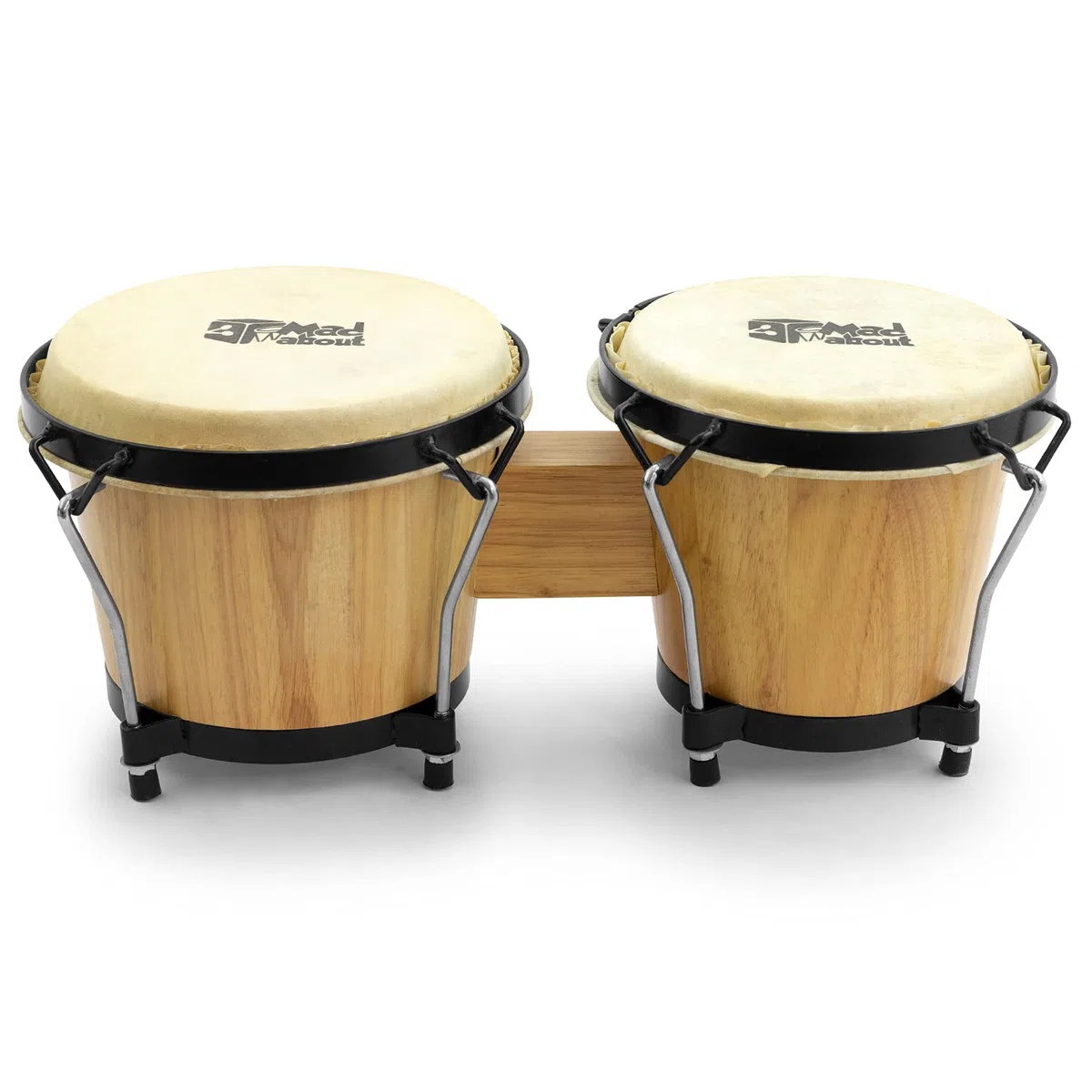 Mad About M-BON-NT Tambores bongo de madera de 6" y 7" - Bongos de roble para principiantes - Natural