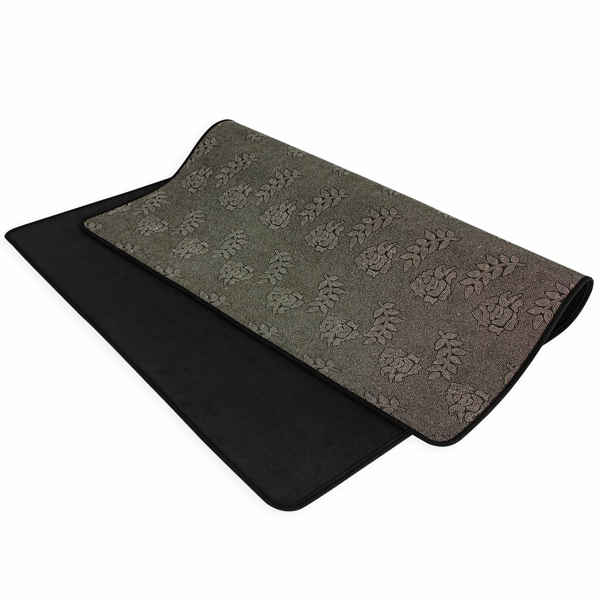 OUUTMEE - Alfombrilla de batería para batería (120 x 160 cm, con fondo antideslizante, alfombrilla de batería a prueba de sonido para batería de jazz y eléctrica, alfombrilla de suelo de tambor, para