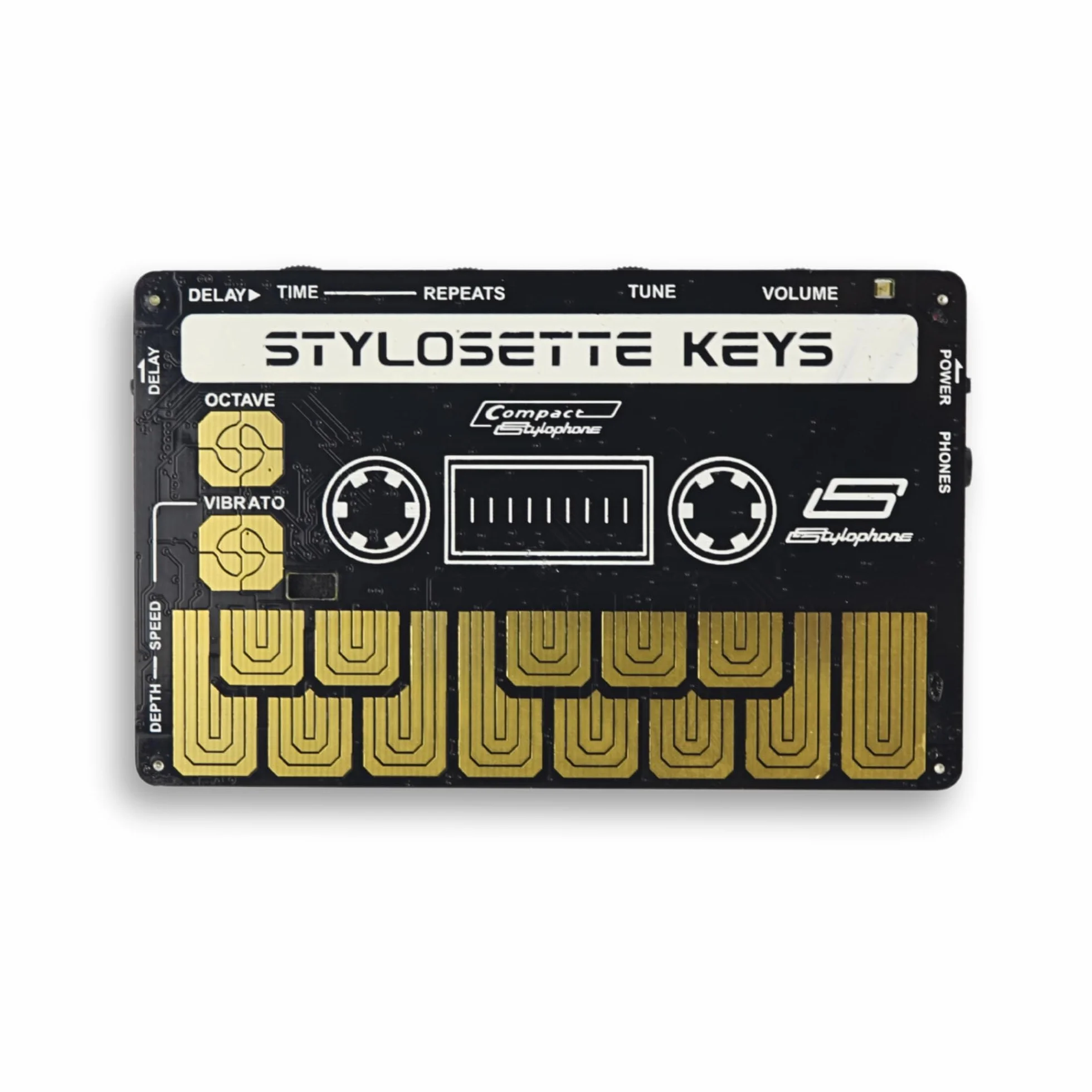 Stylophone Stylosette - Teclado Táctil x Casete - Mini Sintetizador Electrónico | Instrumento Musical Synth Con Casete