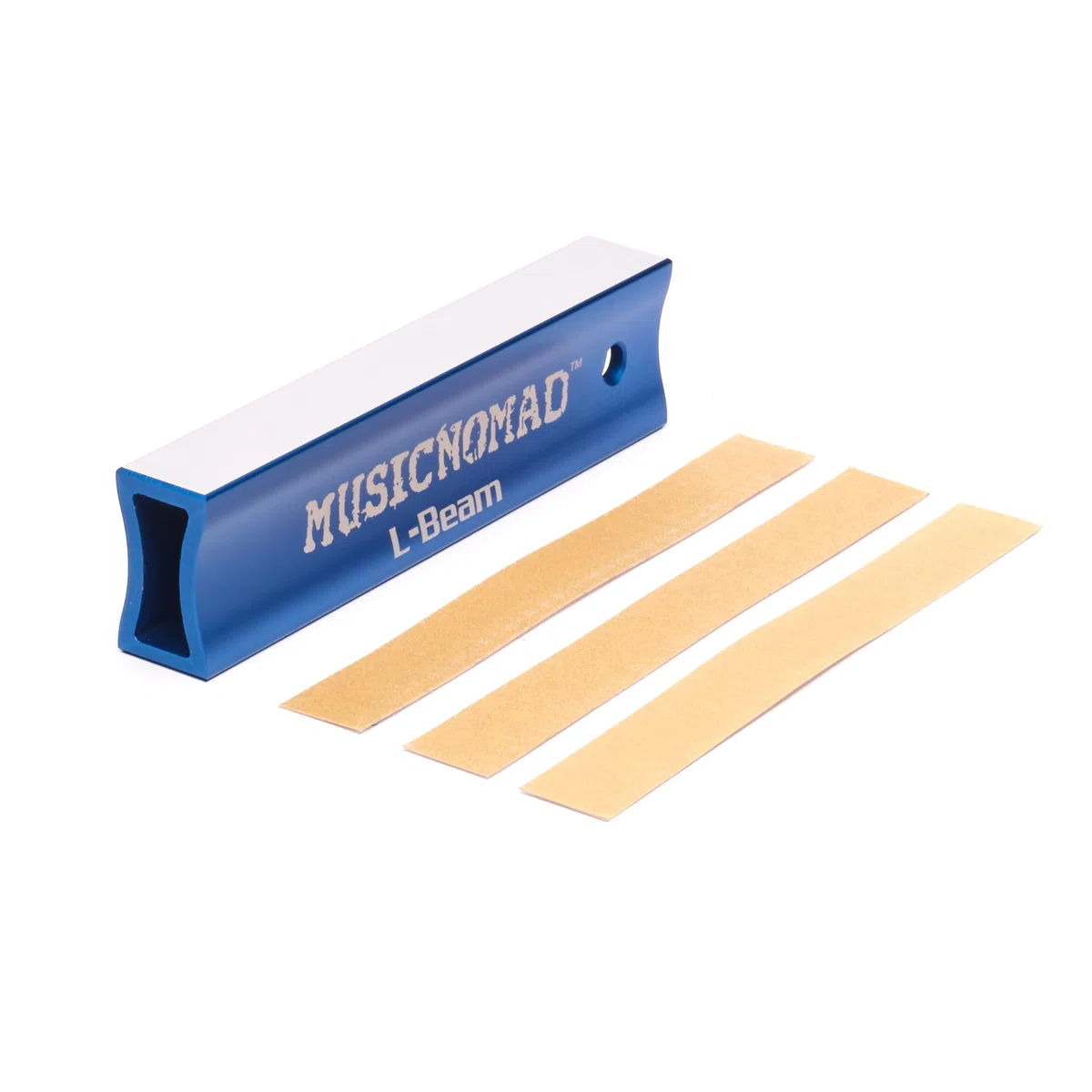 MusicNomad Nivelador de trastes (haz en L) de 18 cm para guitarra, ukelele, mandolina (MN810)