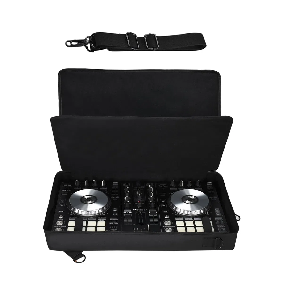 Meijunter DJ Controlador Bolsa de Transporte Compatible con Pioneer DJ DDJ-SR2/DDJ-SR para Native Instruments Traktor Kontrol S4 Mk3 para Hercules DJ Control Inpulse 500 con Correa de Hombro