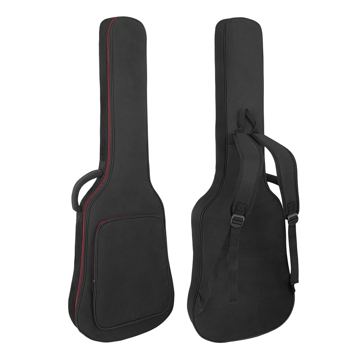 Funda para guitarra eléctrica de 39 a 40 pulgadas, funda acolchada de 0,38 pulgadas de grosor, resistente al agua, con bolsillo y correa de hombro ajustable, almohadilla protectora para el