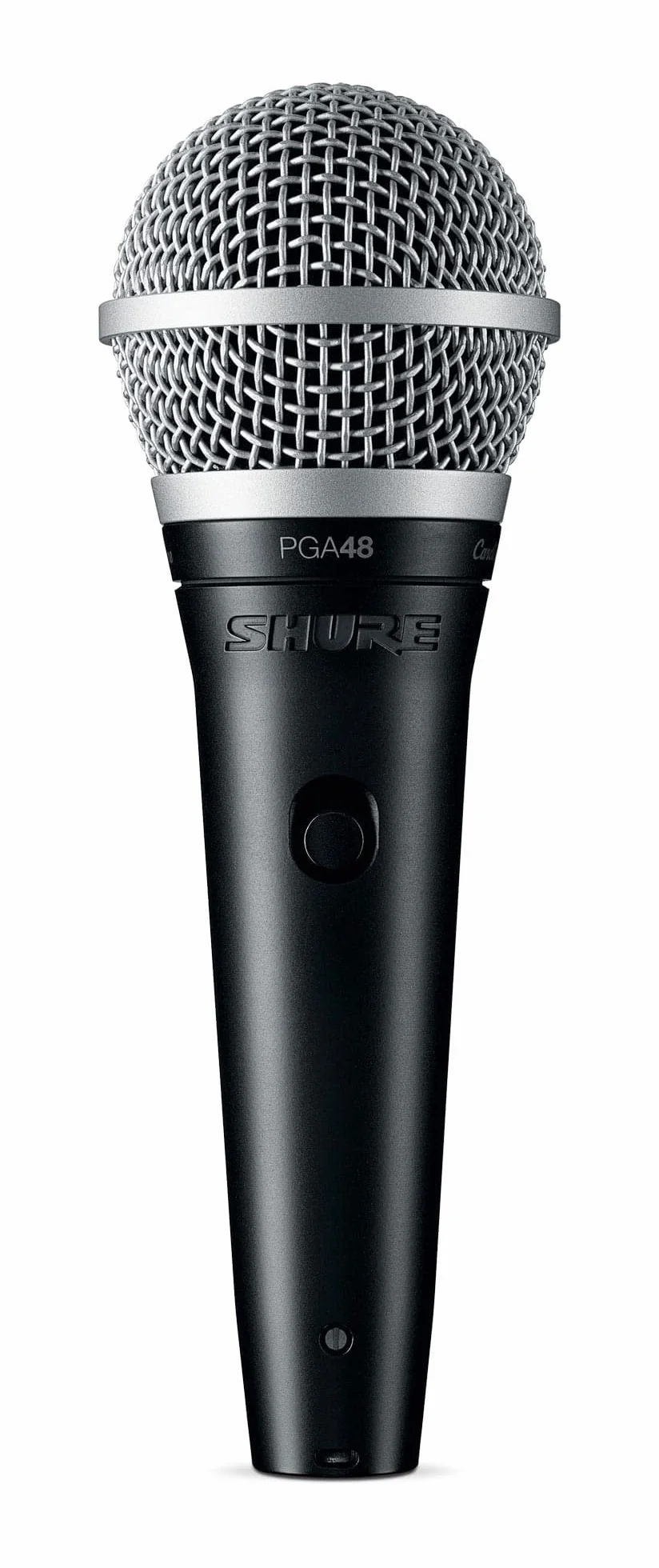 Shure PGA48-QTR Micrófono dinámico, portátil para Voces con patrón de recolección de cardioides, Interruptor de Encendido/Apagado, Conector XLR de 3 Pines, Cable de 15 XLR a QTR