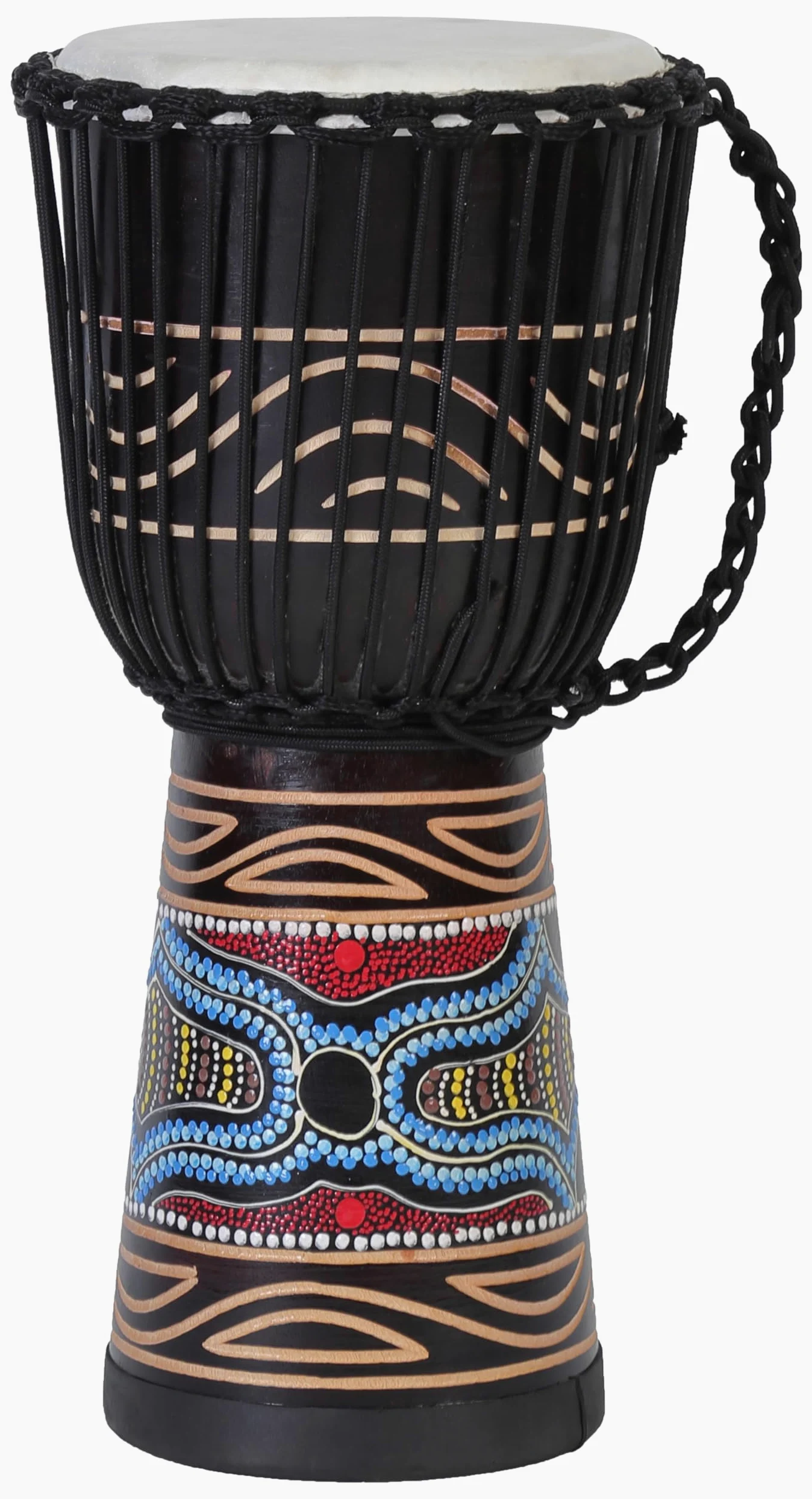 30cm profesional djembe tambor bongo tambor arbusto motivo de percusión colorido patrón de estilo de África - (Para niños en edad de jardín de infantes)