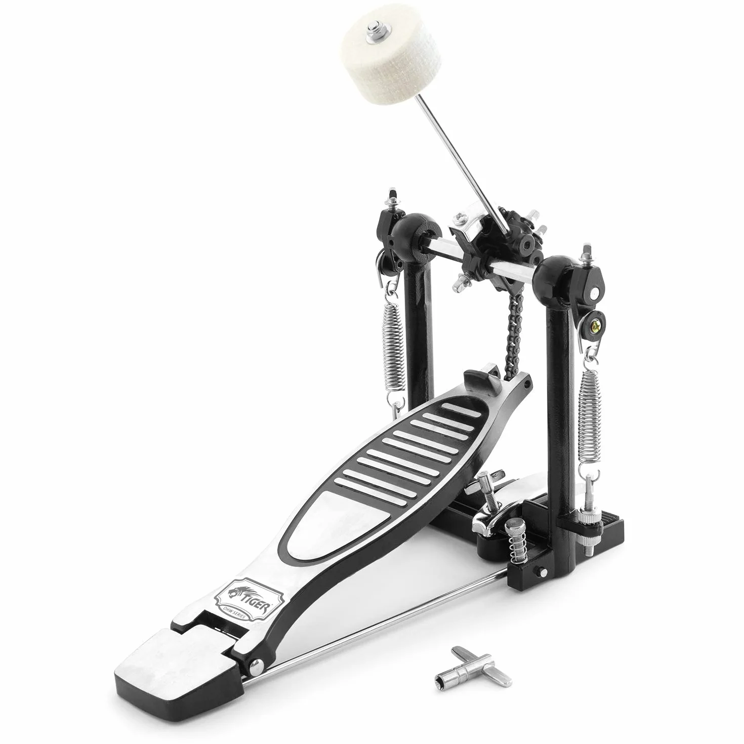 Tiger Claw DHW56-CM - Pedal de bombo, color negro