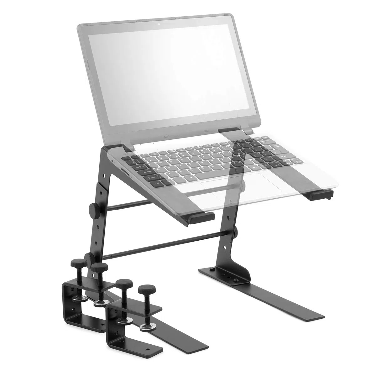 Tiger LEC14-BK - Soporte para portátil de dj, Negro