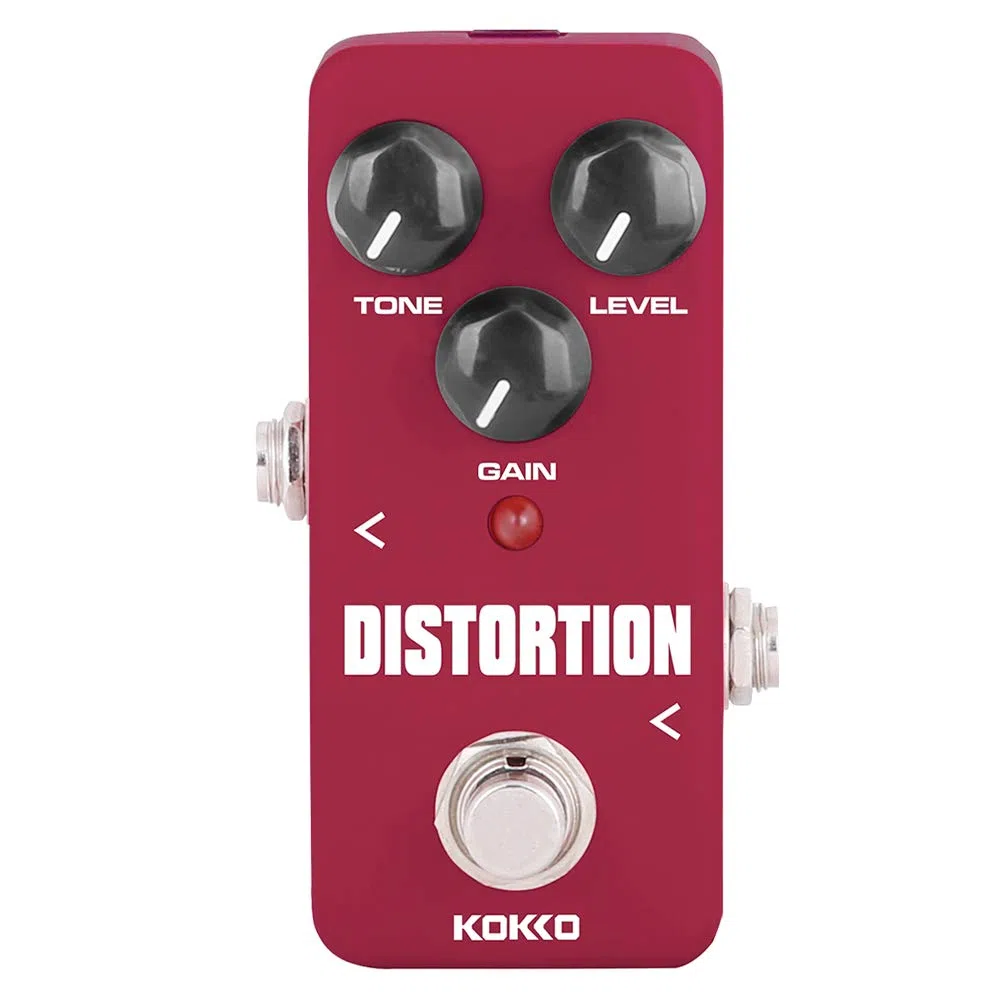 Kokko FDS-2 Pedal de Distorsión – Pedal de Distorsión analógico compacto para guitarra con sonido clásico de alta ganancia y true bypass.