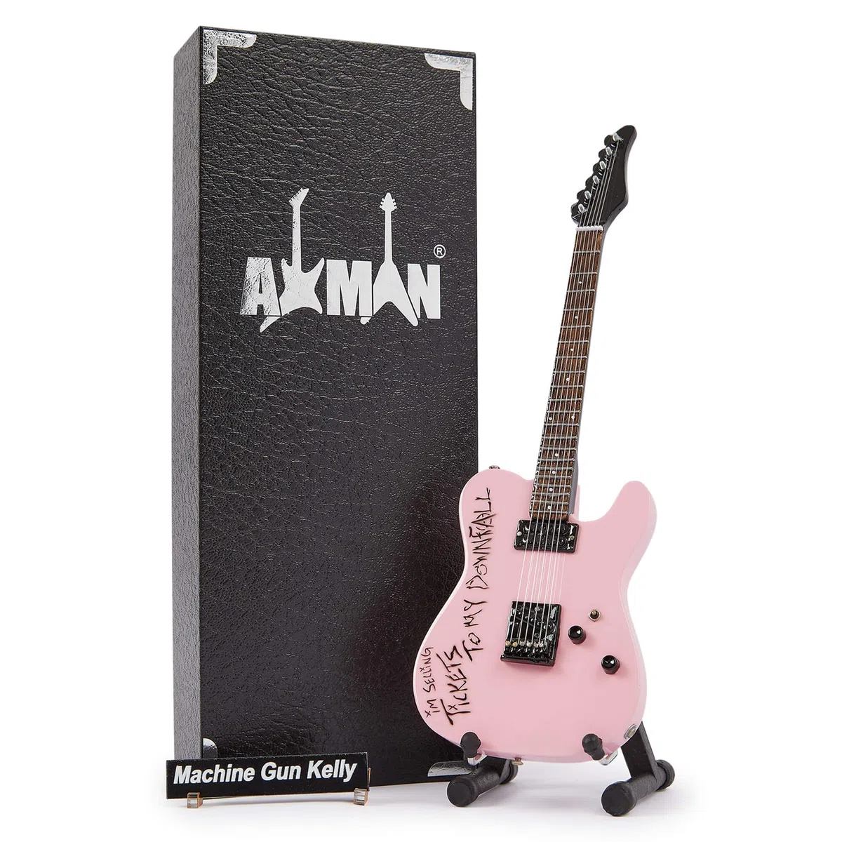 Machine Gun Kelly (MGK) - Guitarra en miniatura - Regalos musicales - Adorno hecho a mano