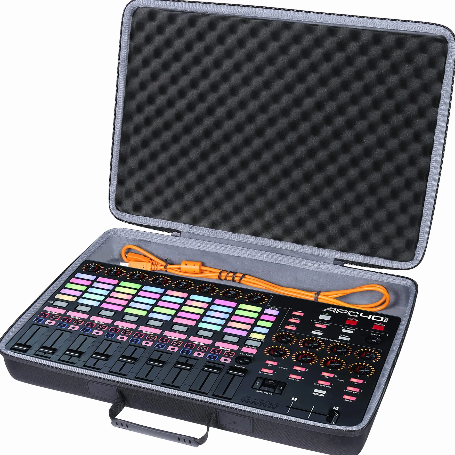co2CREA Duro Viajar Caso Cubrir para Akai Professional APC40 MKII Controlador MIDI USB avanzado(travel case)