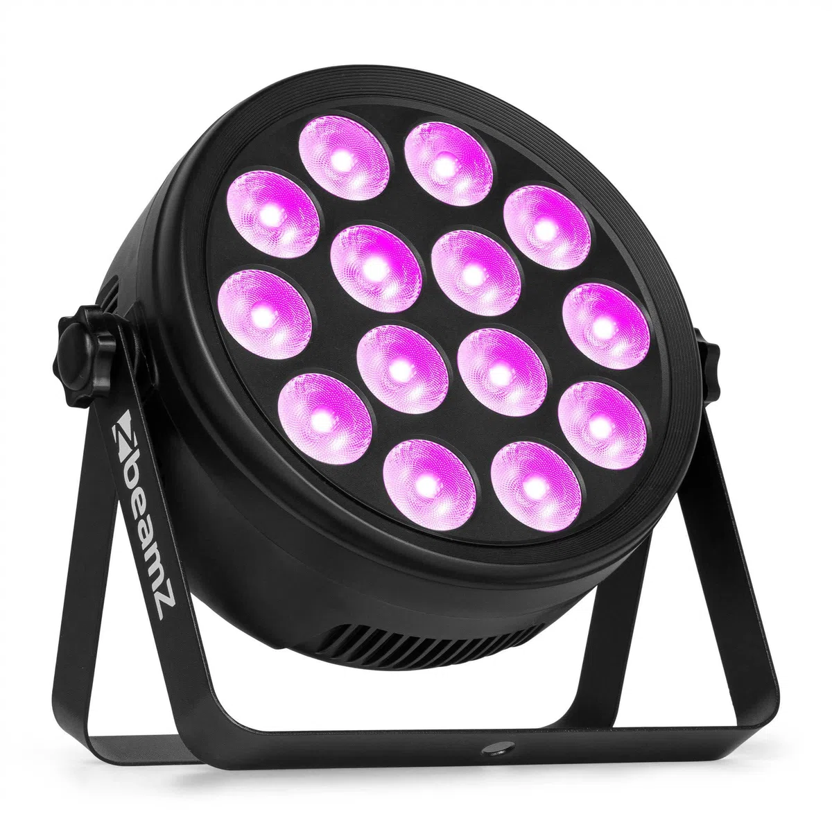 BeamZ BCC145 - Foco PAR LED 14x4W RGBW con estrobo DMX y mando a distancia, iluminación profesional para eventos, DJ, fiestas, boleras, clubs, ferias, salas de escape y escenarios