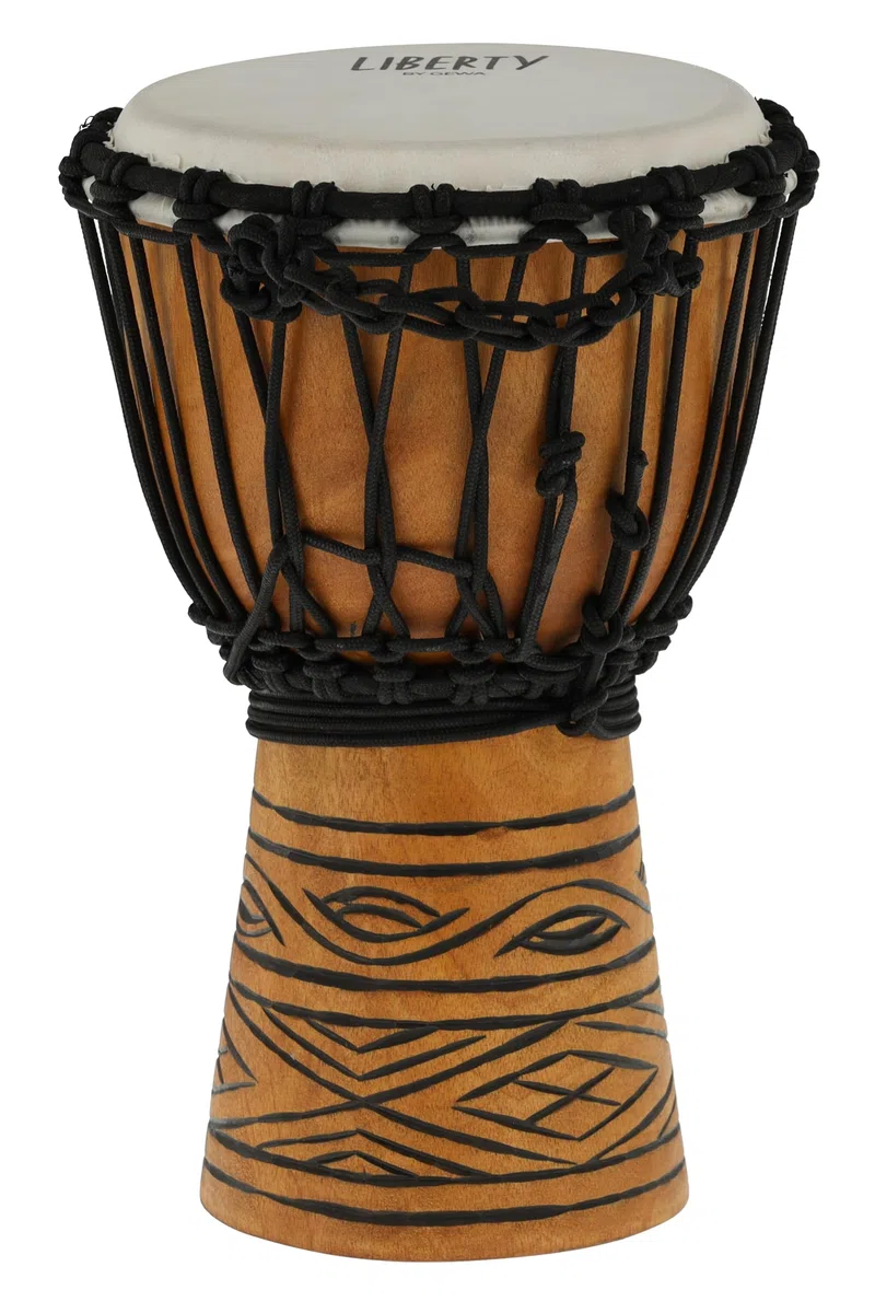 GEWA Liberty Djembé Urban Series - Tamaño (Diámetro): 7" (17 cm), Altura: 12" (30,5 cm) - Número de cuerdas: 16