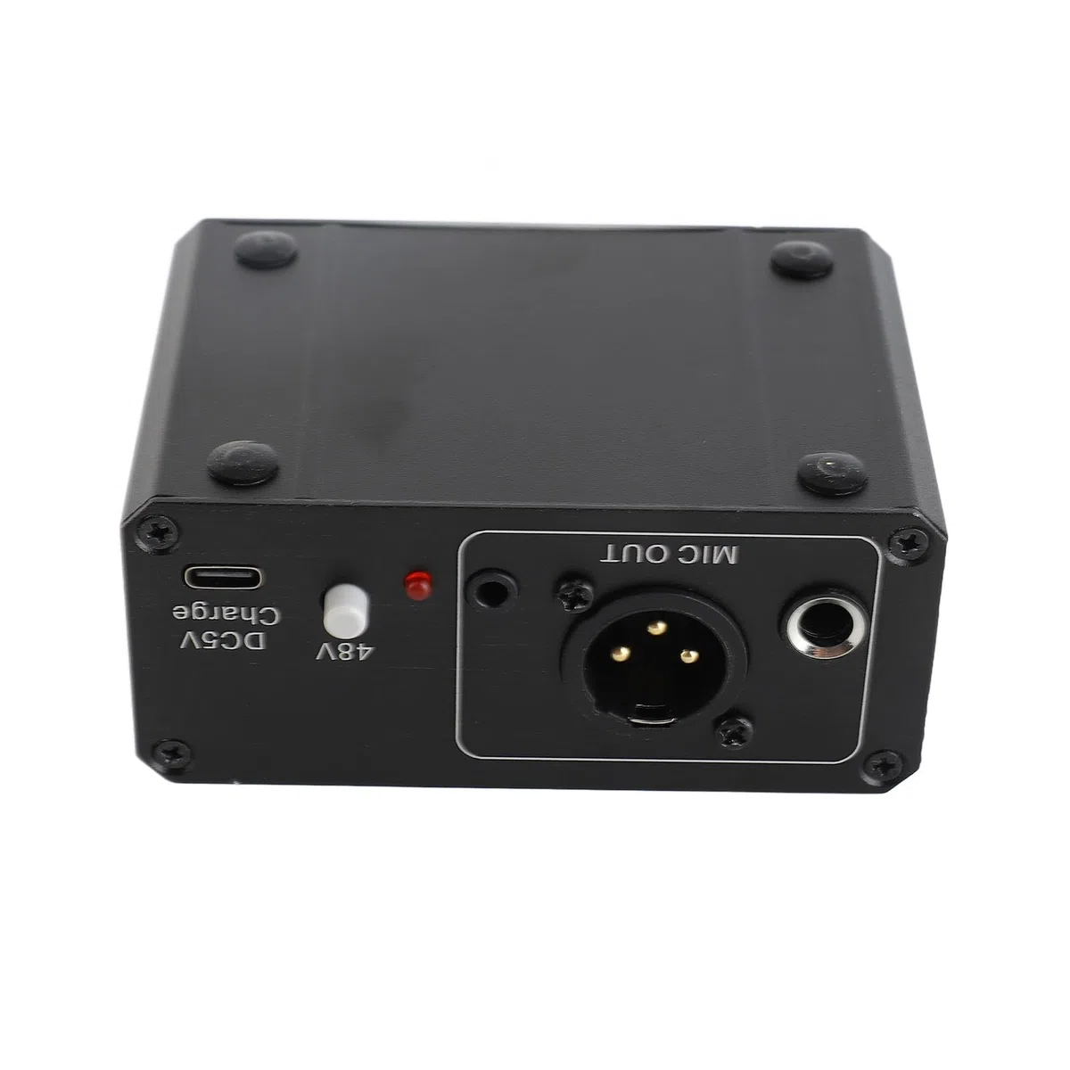 Preamplificador de Micrófono, Tubo de Voz Preamplificador de Micrófono Alta Ganancia 48V Power Salida XLR Preamplificador de Micrófono para Micrófonos Dinámicos y de