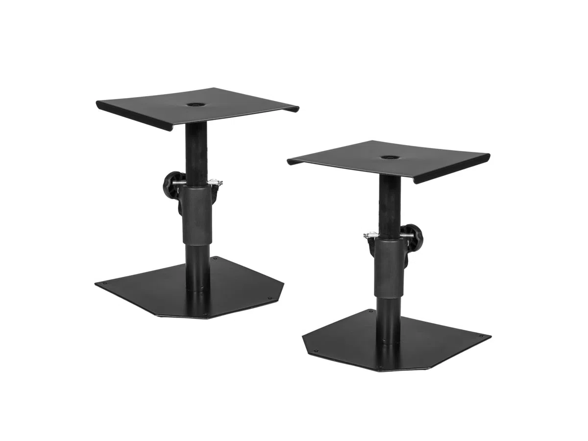 Omnitronic MOTI-1 - Soporte de Monitor para Altavoz de Estudio, par Ajustable DJ