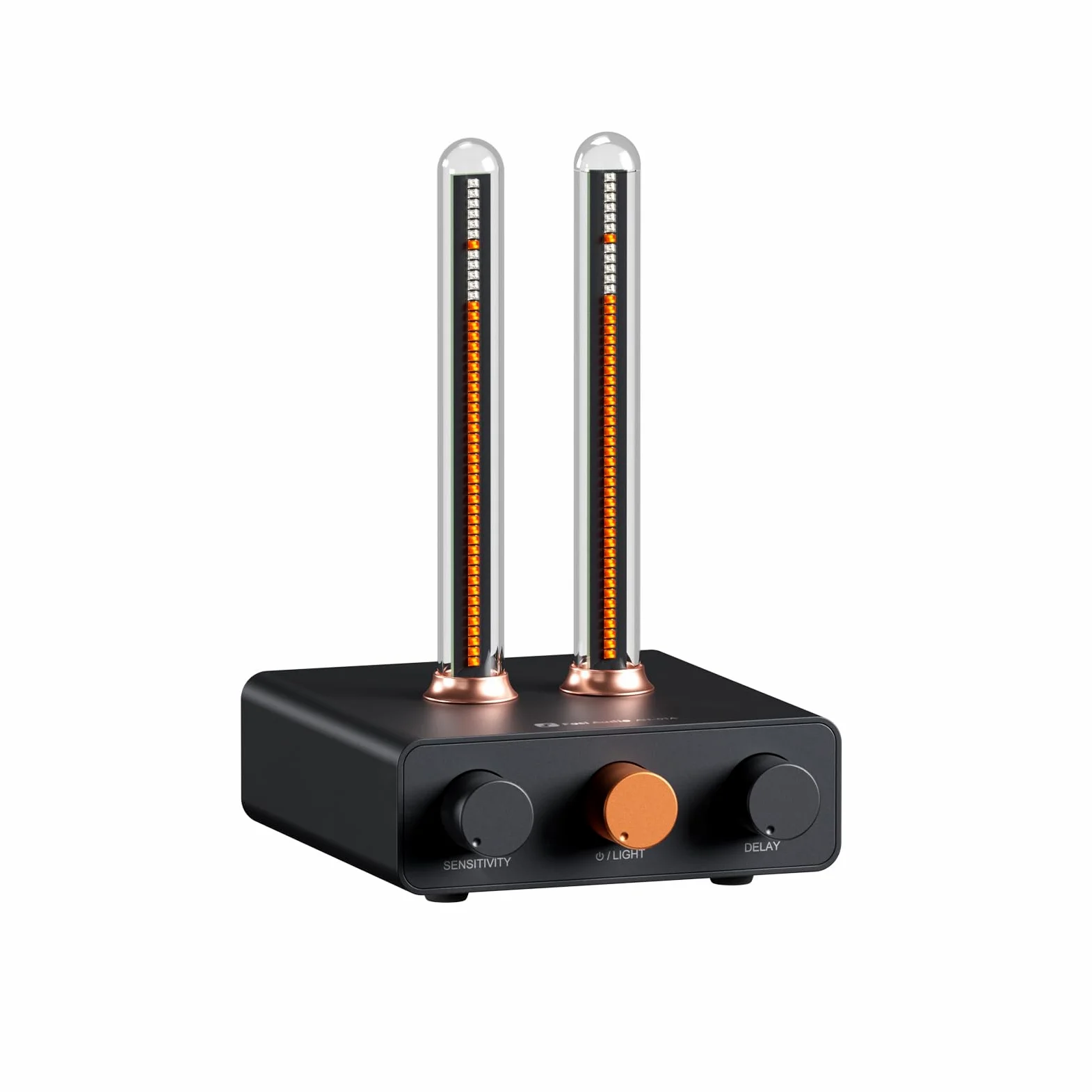 Fosi Audio Visualizador Musica, Analizador de Espectro de Captación de Sonido, luz Ambiental RGB de Tubo Vintage, Medidor de Volumen de Selección de voz del Micrófono para Sistemas Estéreo Domésticos