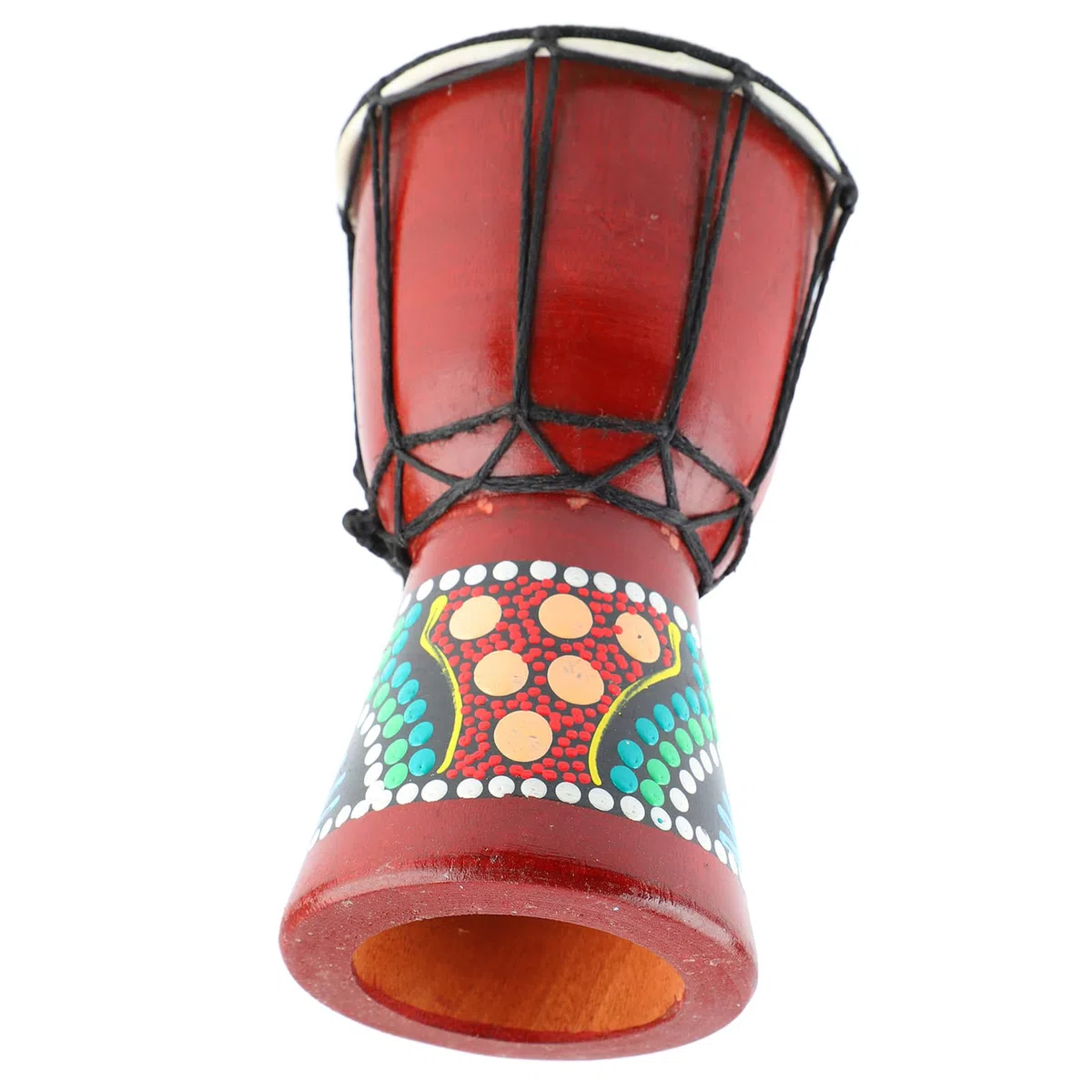 RiToEasysports Percusión Djembe de Mano de Madera de Tambor Africano, Sonido Claro para Adultos y Niños, Madera Maciza para Amantes de la Música