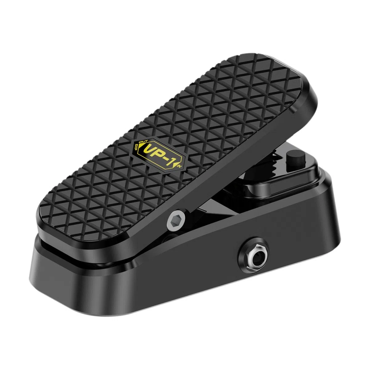 Oshhni Pedal de expresión universal que ahorra espacio con interruptor de autobloqueo, volumen pasivo, pedal de efectos de guitarra silencioso.