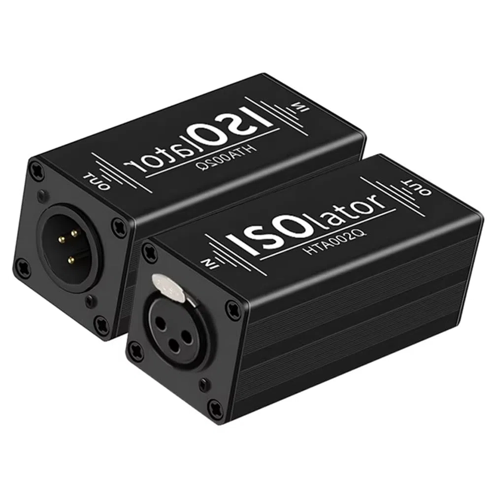 Aislador de Audio XLR, Filtro de Ruido, Supresor de Ruido, Aislador de Señal de Audio para Eliminador de Común.