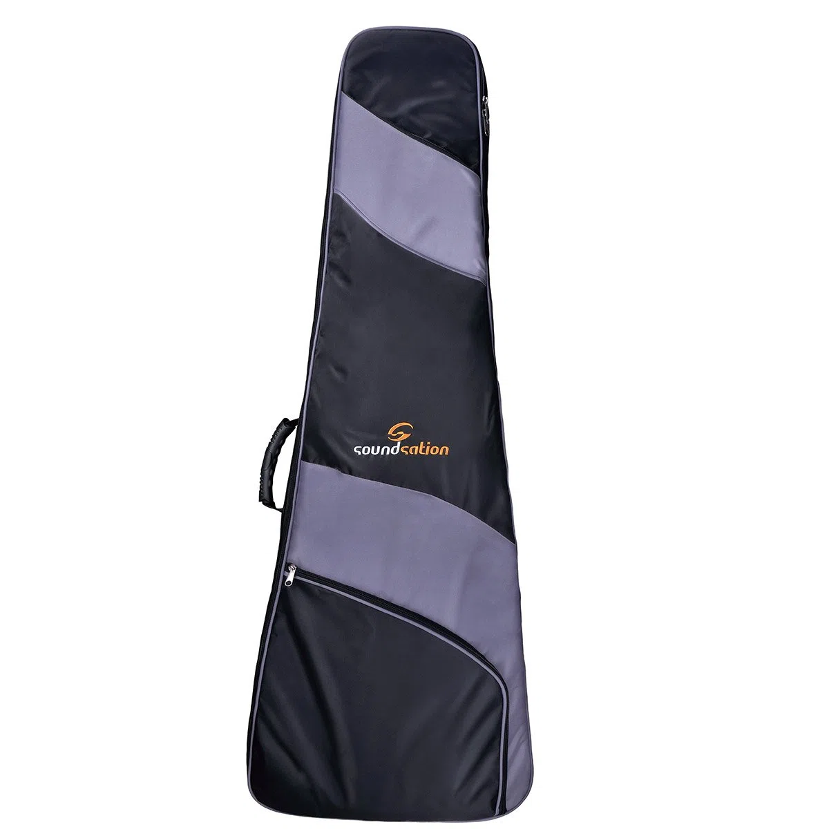 Soundsation PGB-Flyng V Funda para guitarra eléctrica 120 x 48 x 10 cm, color negro/gris
