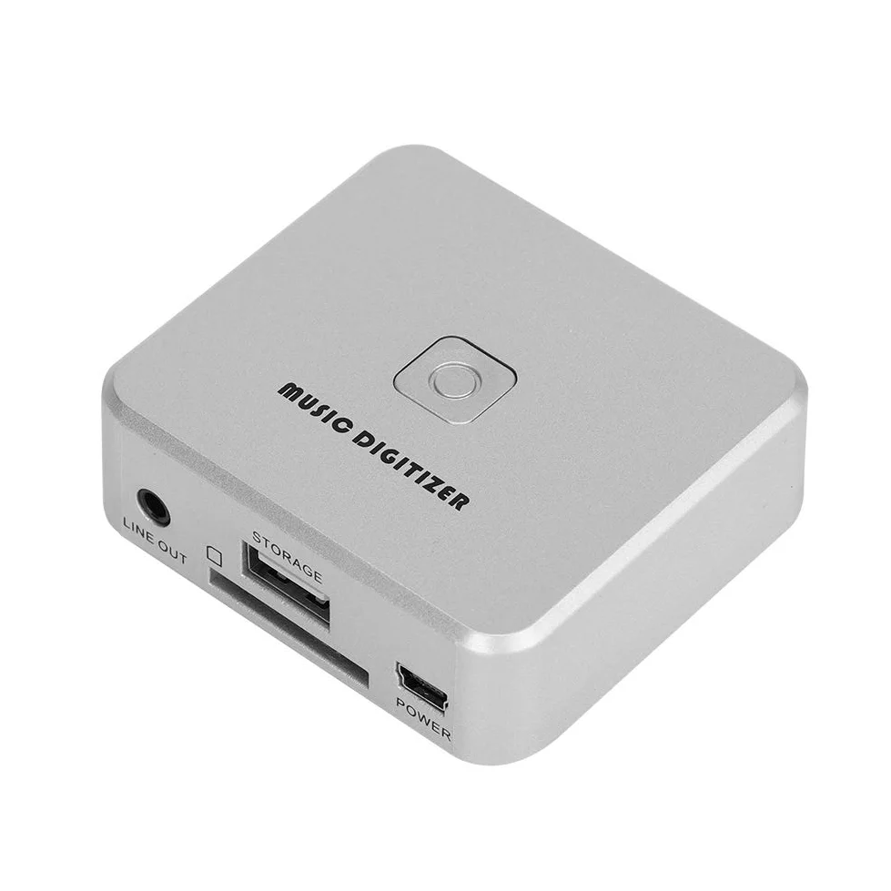 VBESTLIFE Caja de Grabación de Audio con Canales Izquierdo y Derecho. Digitalizador de Música 128 Kbps U Disco/SD Card Digitalizador de MP3