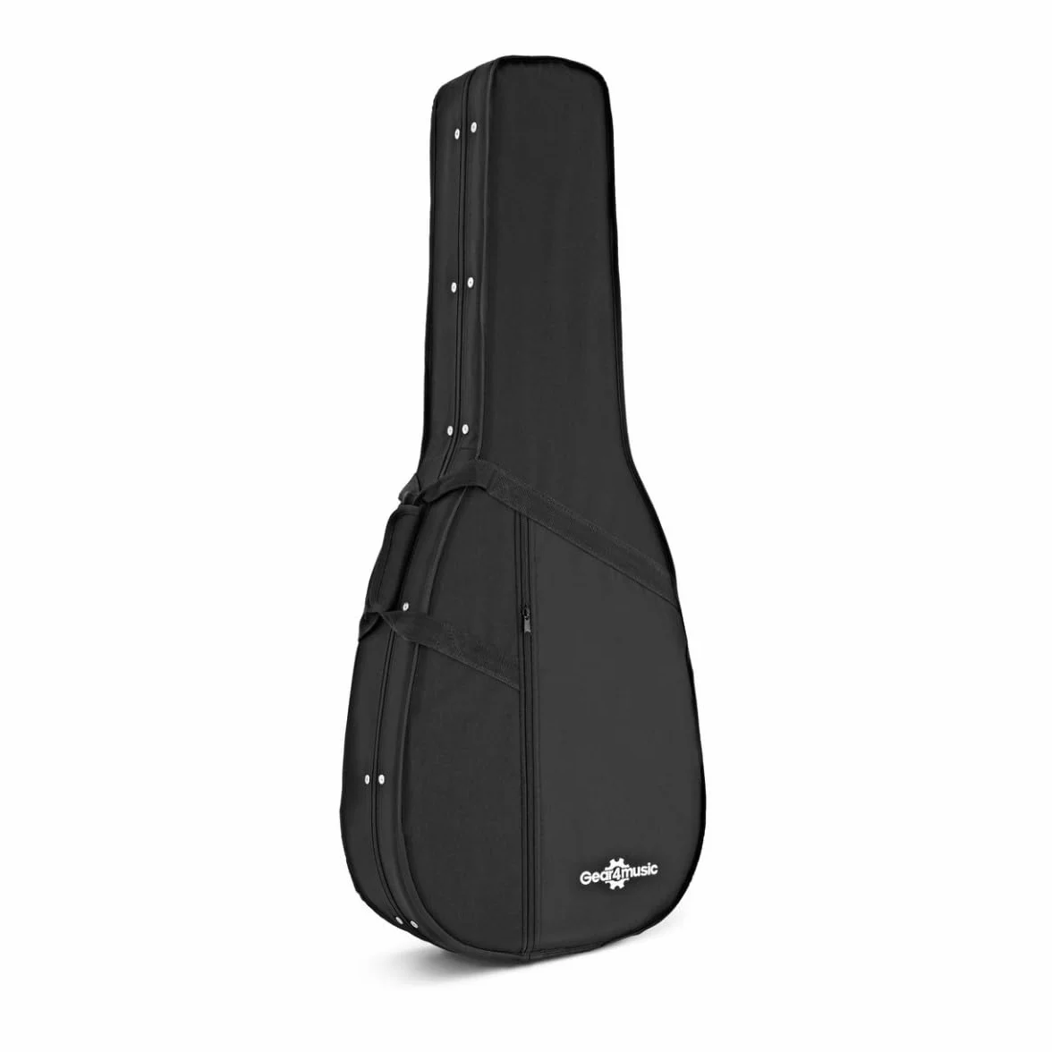 gear4music Estuche Ligero de Espuma para Guitarra acústica con Correas