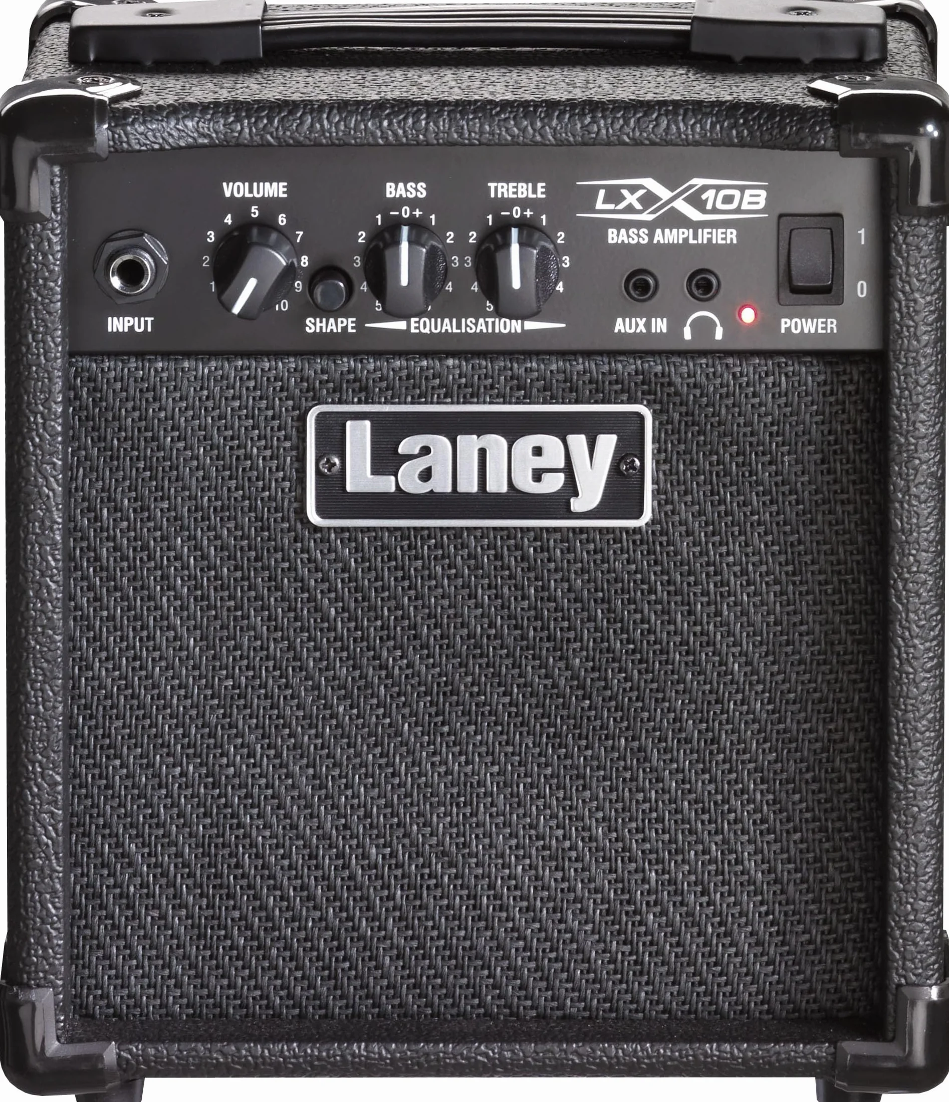 LANEY LX10B BASS AMP -10W BASS AMP, 2 EQ Combo Portable Practice Guitar Amplificador perfecto para principiantes. Auriculares para la práctica silenciosa y aux para atascarse - negro