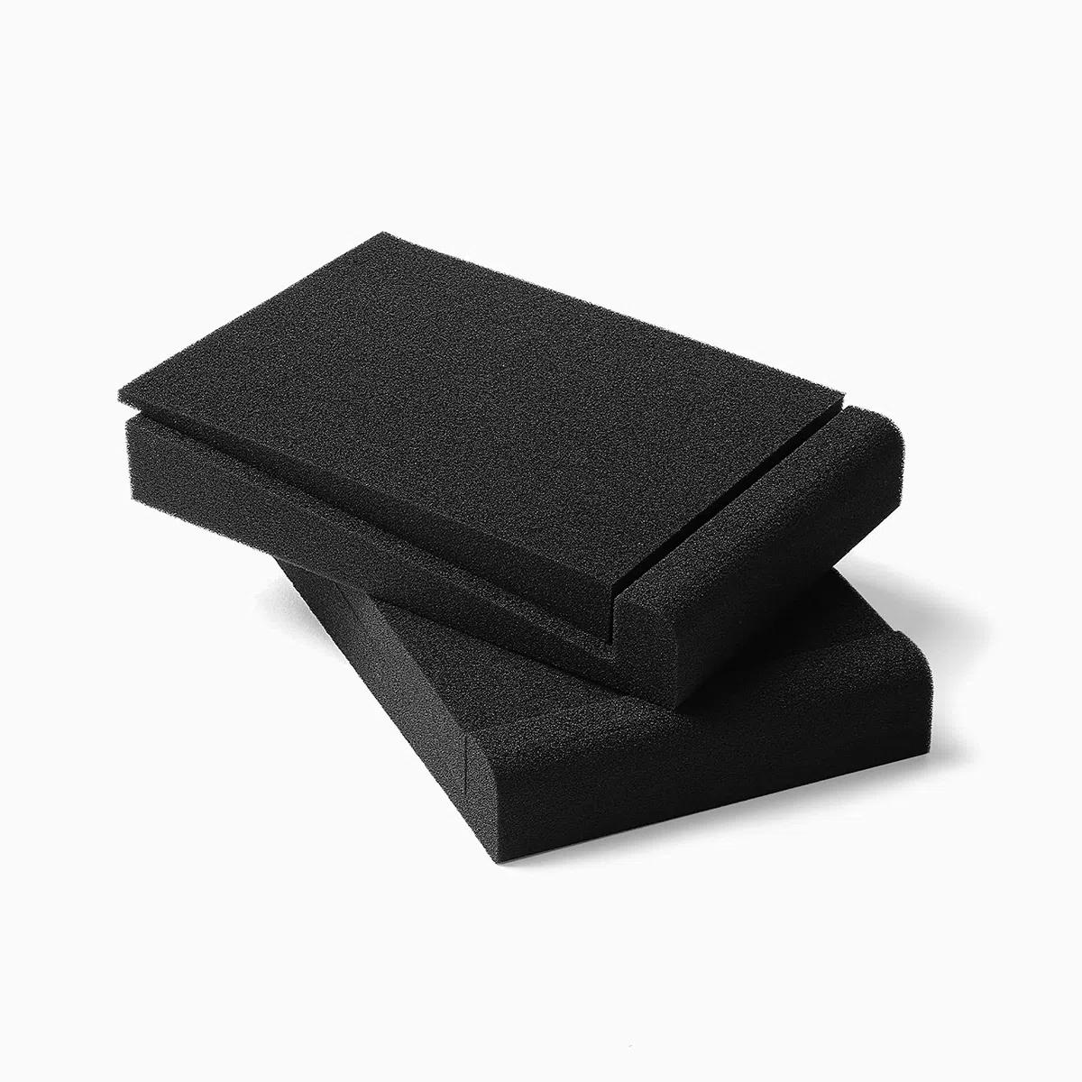SS5 Almohadillas de aislamiento para monitor de estudio, espuma acústica de alta densidad inclinada para altavoces de computadora de estantería de tamaño mediano, evitan vibraciones y se adapta a la