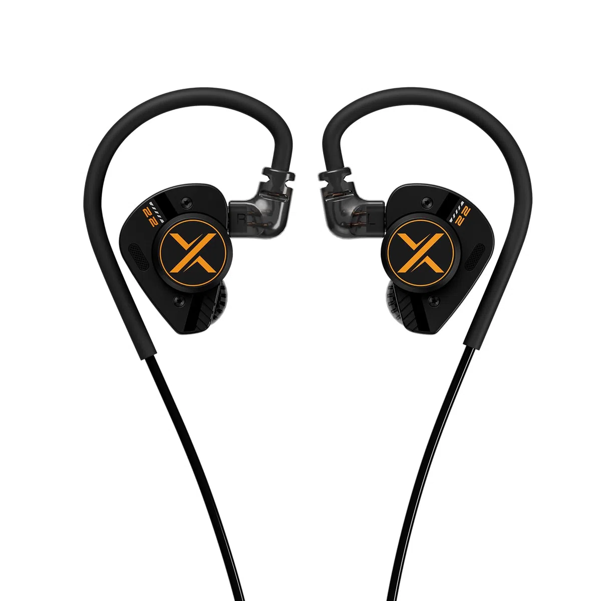 Fanmusic ooopusX Op.22 - Auriculares con dos controladores dinámicos y equilibrados, dos controladores de armadura equilibrada, opciones de afinación ajustables (3.5 mm sin micrófono)