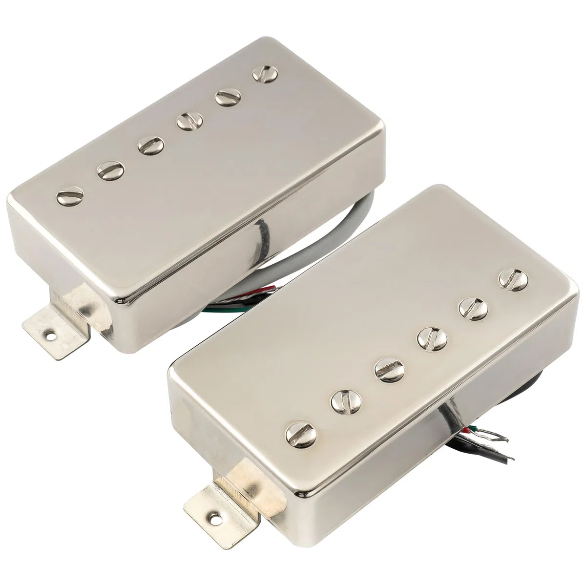 The Revival Pickups RPH3 Alnico II Pastillas Humbucker Mástil Puente Pickups Set para Guitarra Eléctrica, Nickel