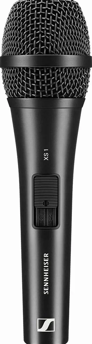 Sennheiser XS 1 micrófono dinámico portátil Profesional Sonido nítida y diseño Resistente para Cantantes y presentadores - Negro (507487)