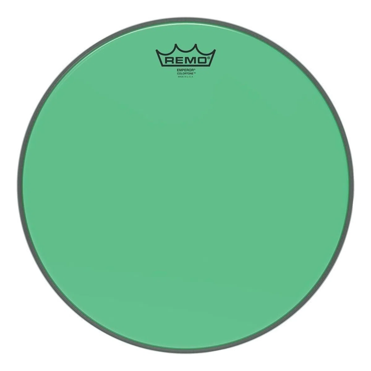 Parche de batería Remo Colortone Emperor Clear Verde – 12" – BE-0312-CT-GN