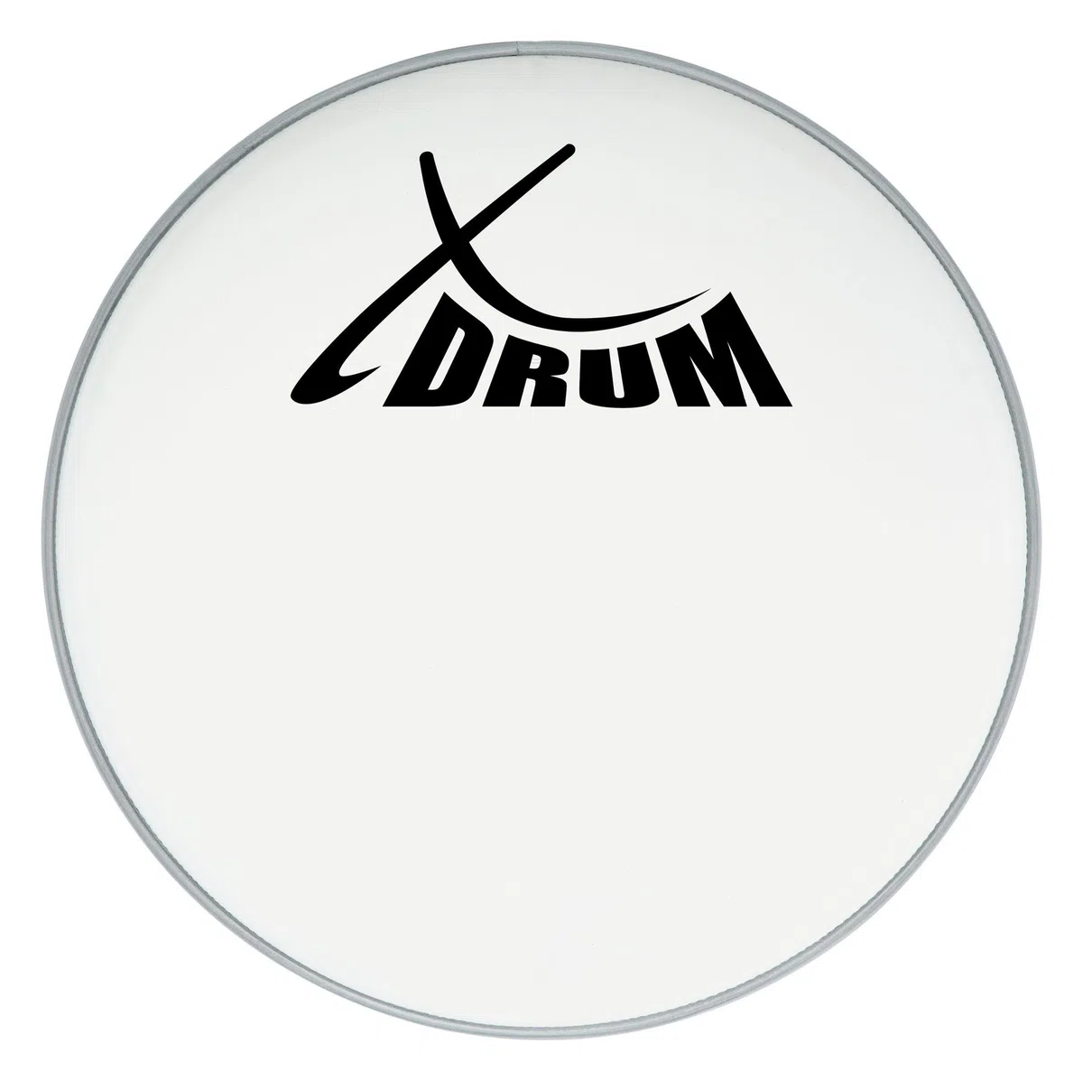 XDrum Parche Coated Para Bombo 22" (22" blanco, capa de Mylar rugosa, sonido abierto y cálido con ataque sutil y sustain prolongado)