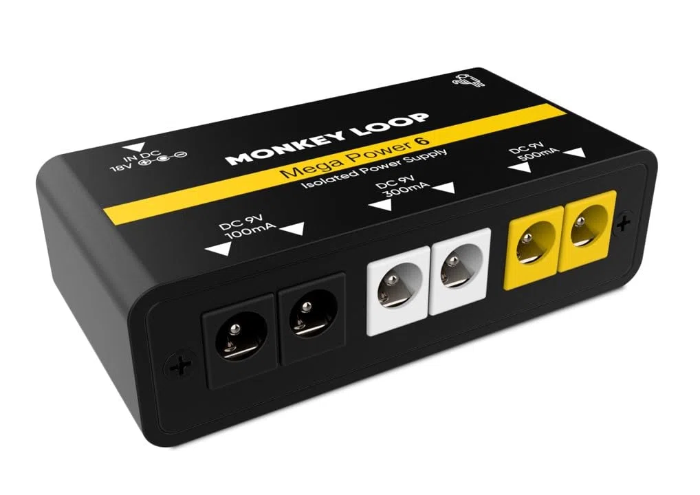 MONKEY LOOP Mega Power 6 Fuente Alimentación para Pedales