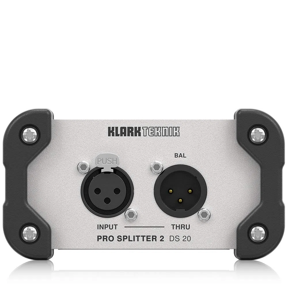 Klark Teknik PRO SPLITTER 2 DS 20 Divisor de señal pasivo de 1 entrada/2 salidas con transformador Midas y rango dinámico extendido