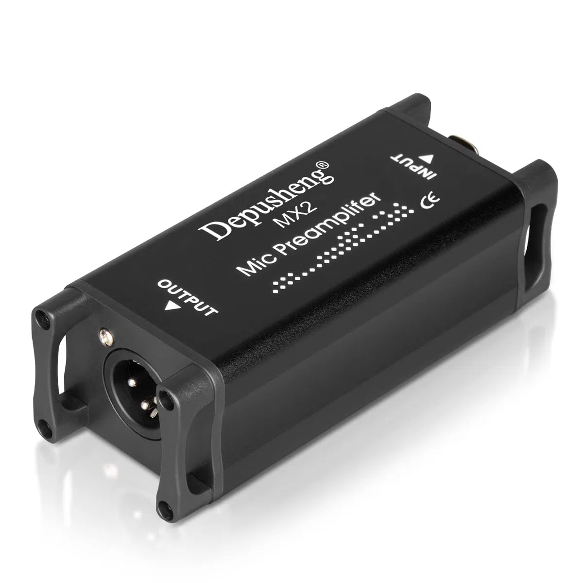 Depusheng MX2 preamplificador de micrófono para micrófonos dinámicos y de Ribbon, Amplificador de Audio de micrófono para grabación en Estudio o en casa, transmisión en Vivo, transmisión o Podcast
