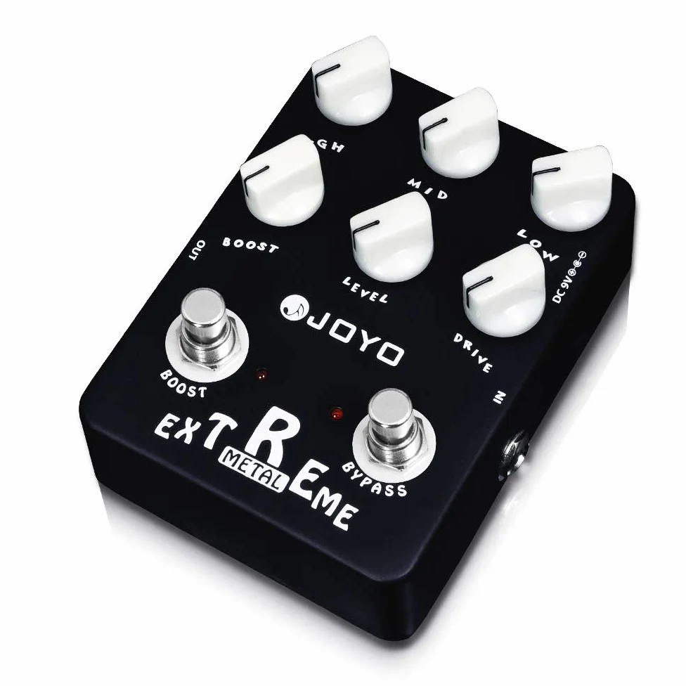 JOYO Pedal de distorsión Extreme Metal con EQ de 3 bandas y ganancia de refuerzo Low-Mid-High para guitarra eléctrica (JF-17)