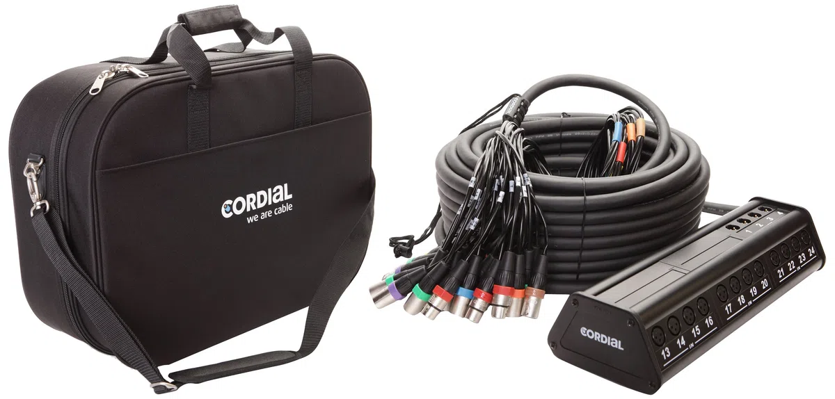 CORDIAL - Stage Box 16 entradas 8 salidas XLR Cable 30 m