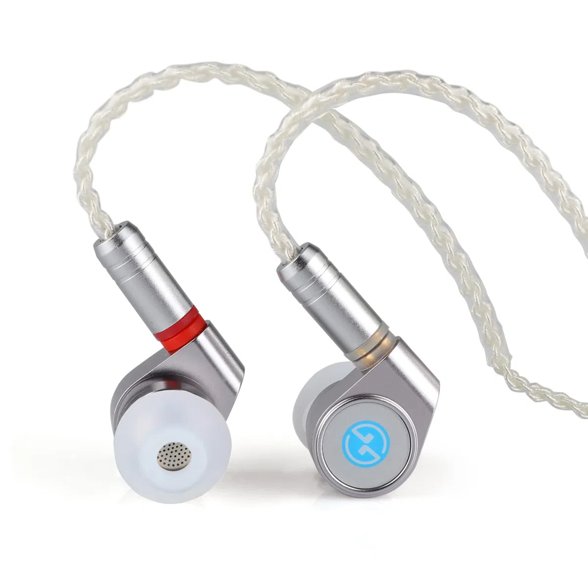 Linsoul 2022 TIN HiFi T2 DLC 2DD 10mm Dynamic Driver in Ear Monitor Auricular con desmontable 0.78mm 2Pin 5N 8 Core Silver Plated Cable, cavidad de aluminio para músico audiófilo DJ