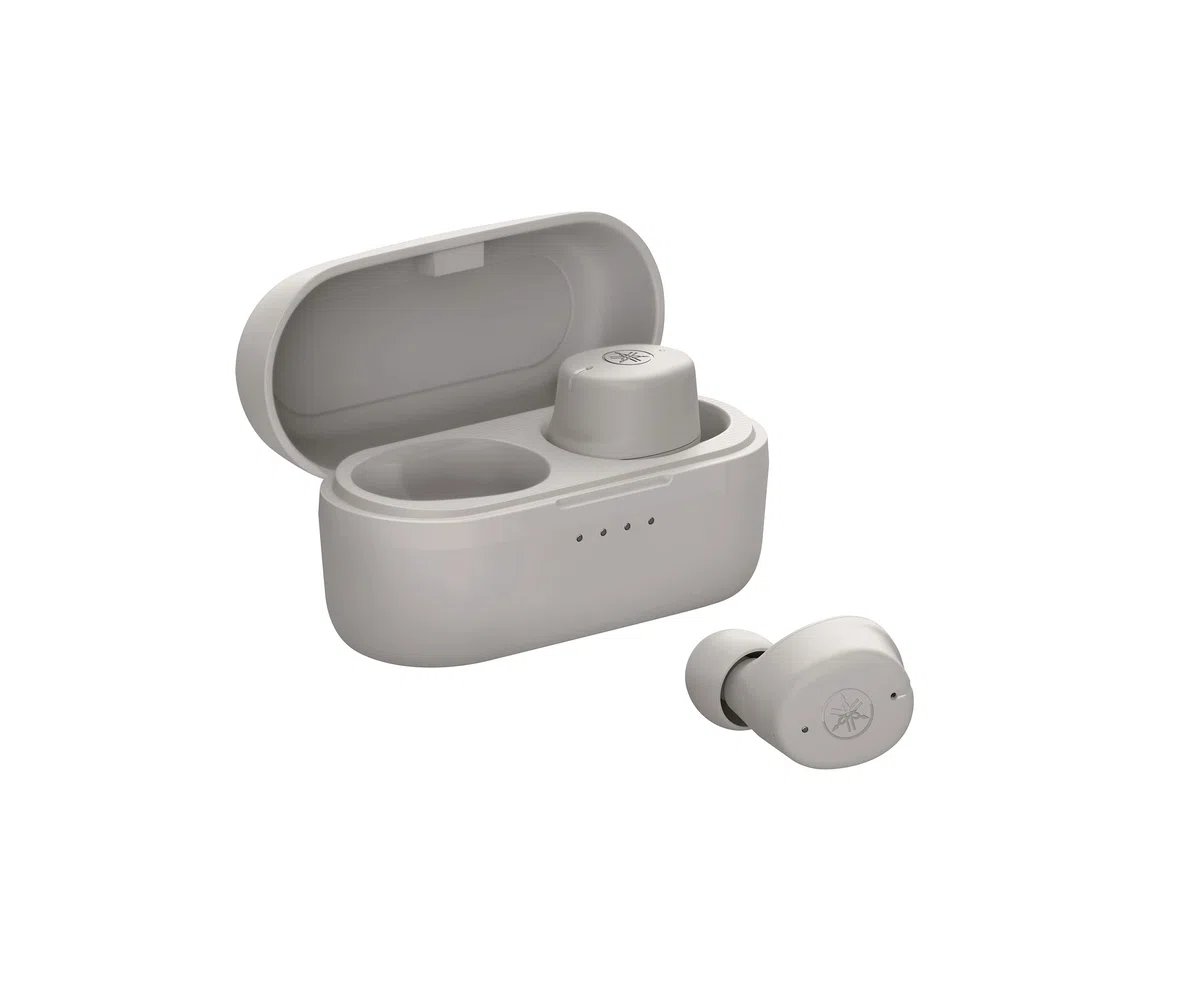 Yamaha TW-E3C - Auriculares in-Ear inalámbricos Bluetooth con Sonido Verdadero y Captura de Voz Clara, Color Beige
