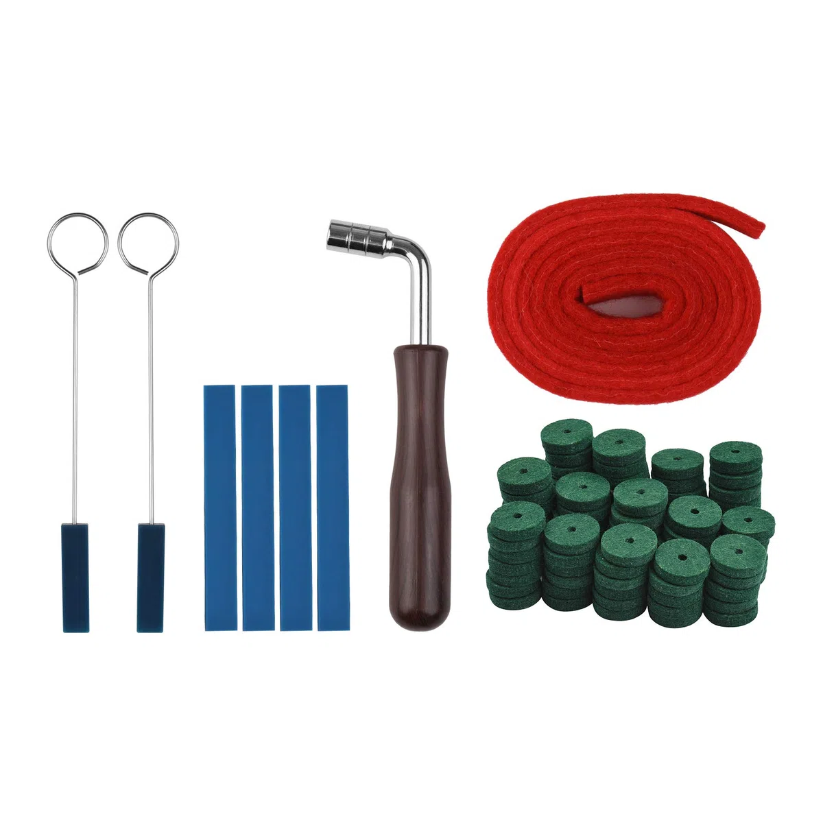Kit de Afinación de Piano, Llave Universal para Afinar Piano, Afinador de Instrumentos, con Llave de Afinación, Tira de Temperamento, Silenciadores, Perforaciones de Riel de